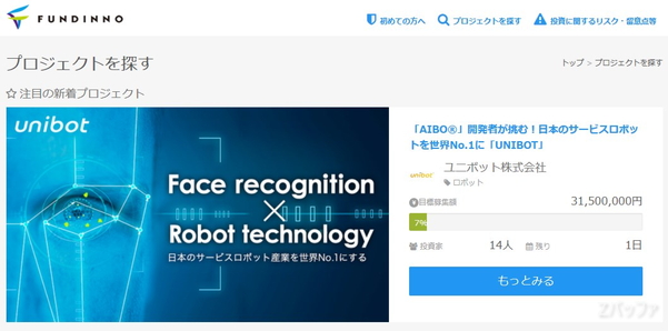 ユニボット株式会社へ投資