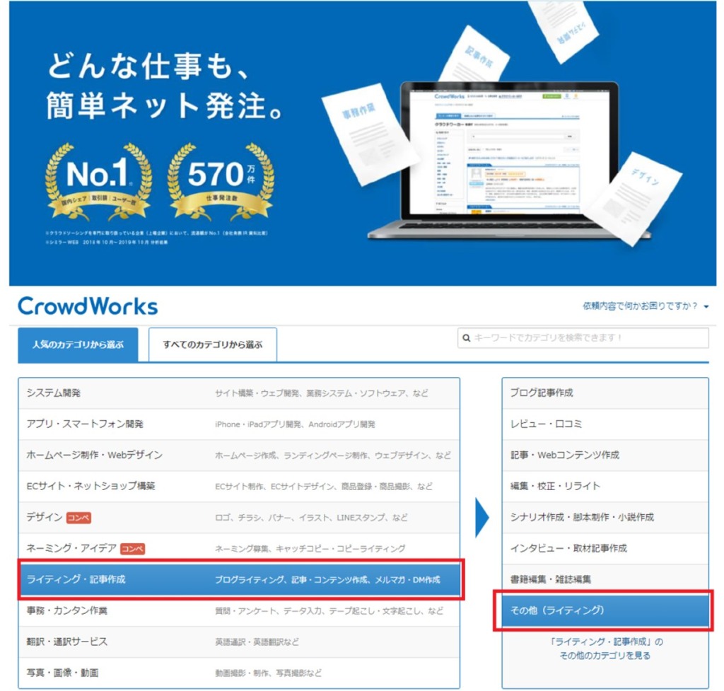 クラウドワークスを使った記事の外注化方法