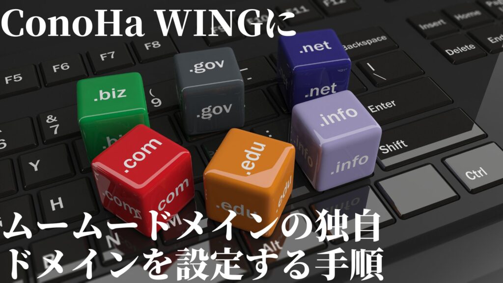 ConoHa WINGにムームードメインを設定する