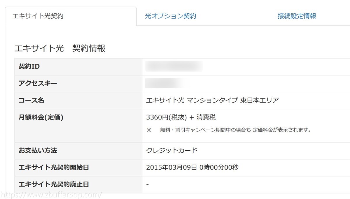 エキサイト光の契約状況