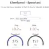 LibreSpeedでおてがる光の回線速度を測定