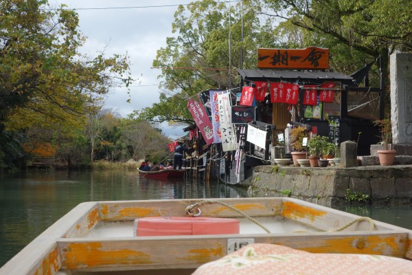 柳川の川下り風景、売店