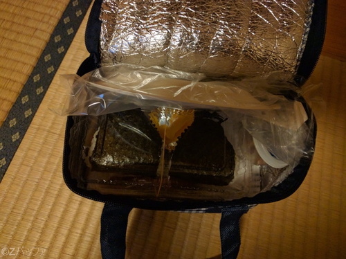 民宿から頂いたお弁当
