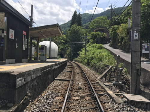 JR青梅線白丸駅の景色