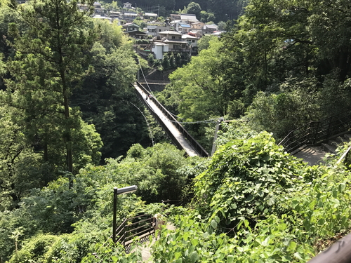 もえぎ橋という吊り橋