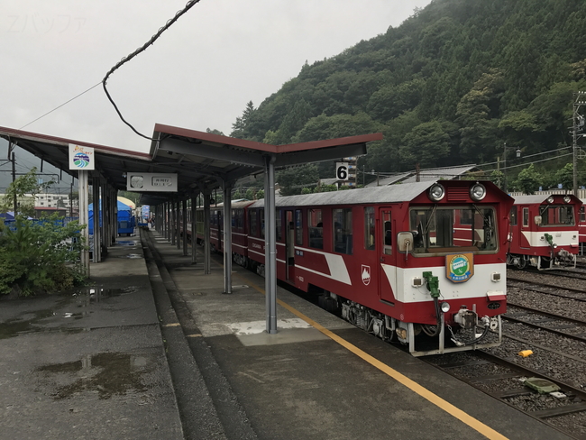 井川線のアプト式列車