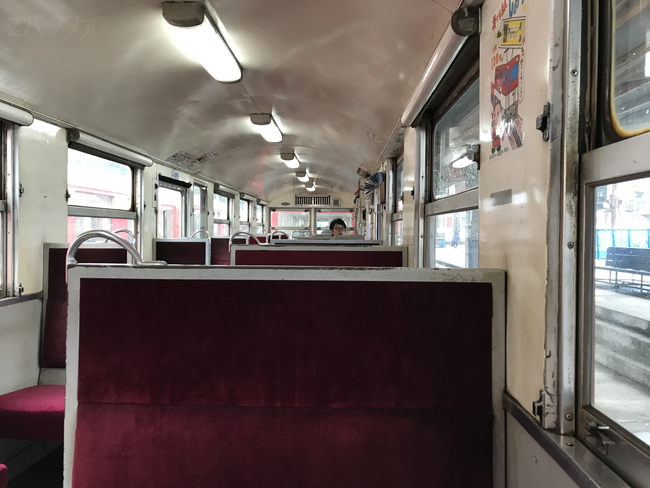 井川線の車内模様
