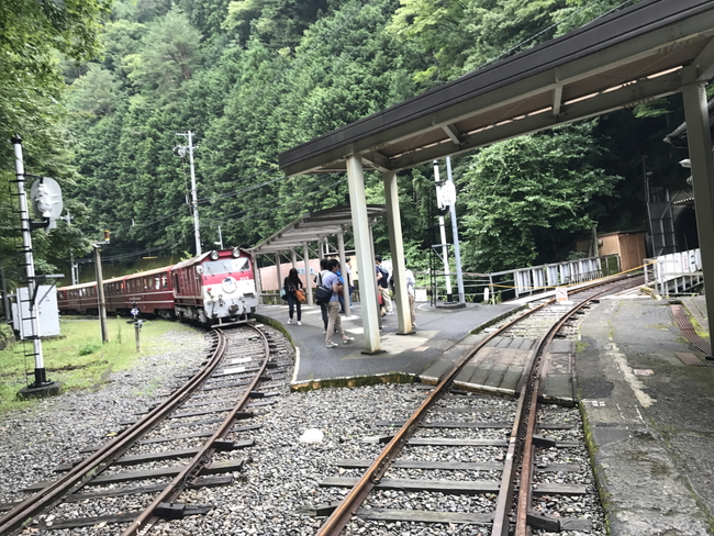 井川駅のホーム