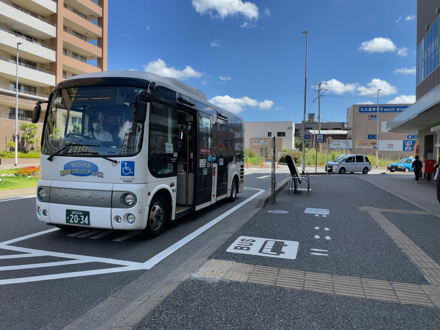 JR福工大前駅から出発するコミュニティバス