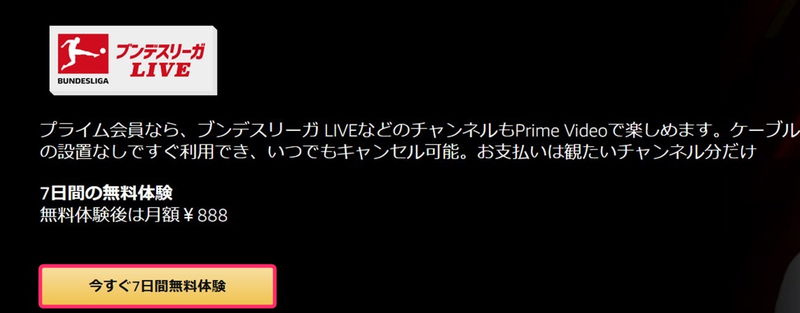 ブンデスリーガliveをamazonで無料視聴する手続きと解約方法 ブンデスリーガliveをamazonで無料視聴する手続きと解約方法