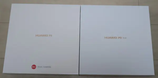 HUAWEI P9とP9 liteの箱