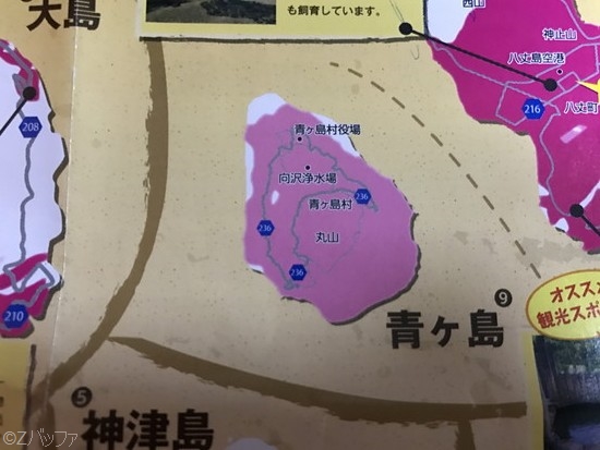 NTTドコモの青ヶ島通信可能エリア