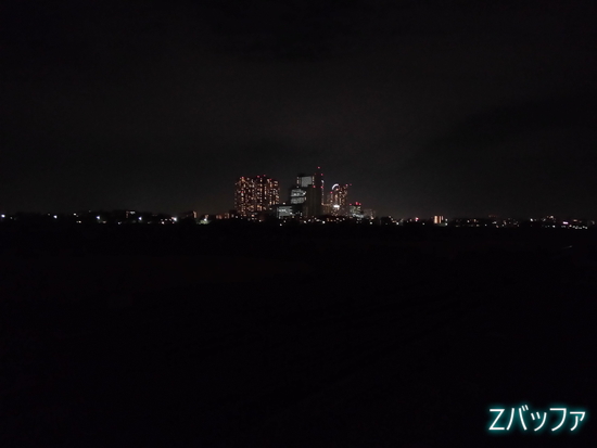 FREETEL KIWAMI 2のカメラで撮影した夜景写真