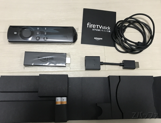 新型Amazon Fire TV Stick付属品