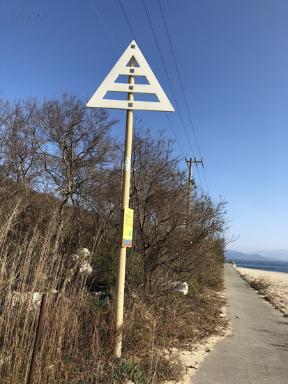 海底電話ケーブルの看板