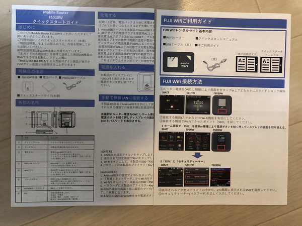 FUJI Wifiの使い方マニュアル