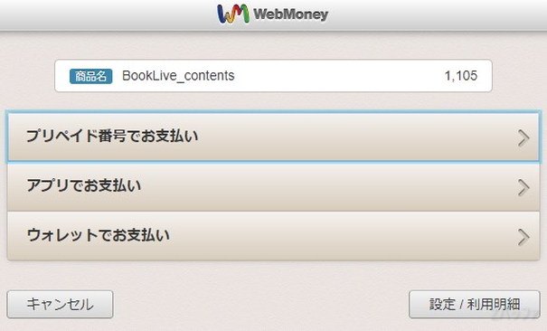 ウェブマネーでの支払い方法は3種類ある