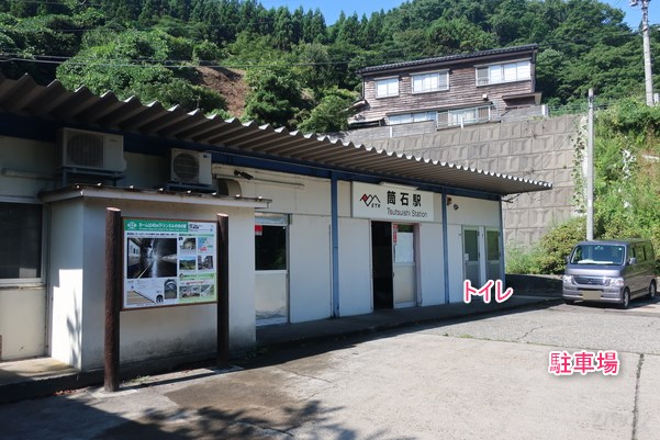 筒石駅の外観