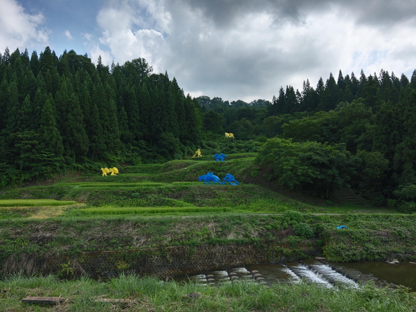 標準モードで撮影した大地の芸術祭 まつだい「農舞台」
