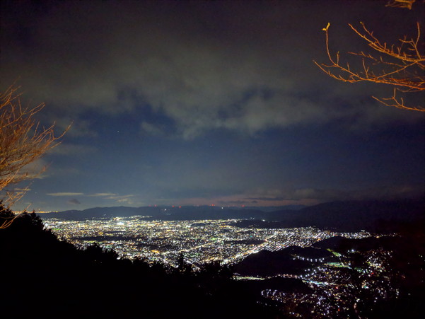 比叡山から見た京都の夜景