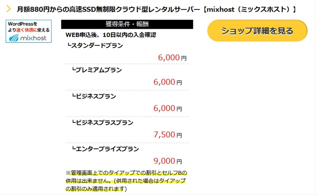セルフバックとクーポンコードの併用は無効