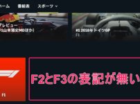 DAZNで2020年のF2レース配信は無し